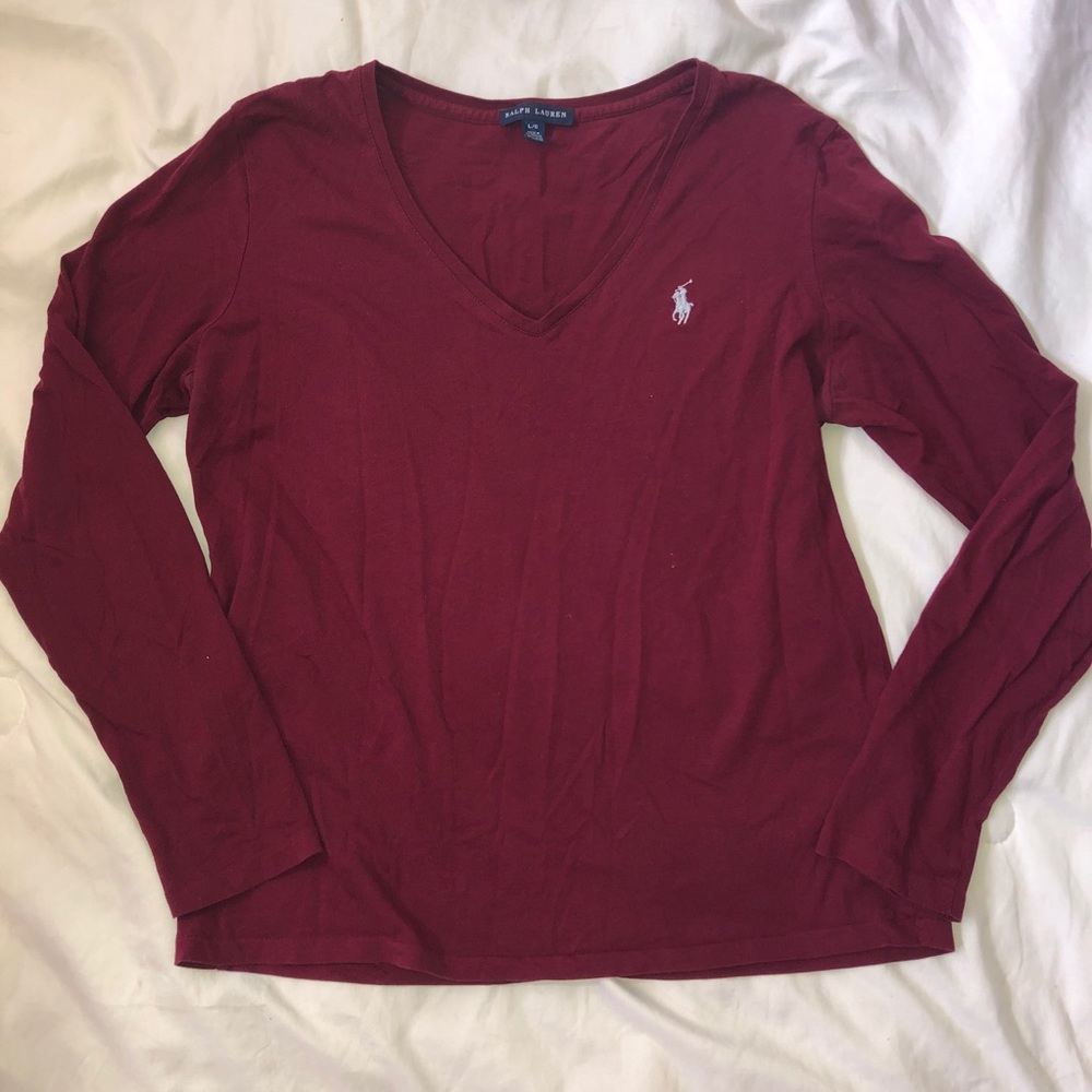 Burgundy Polo T-shirt